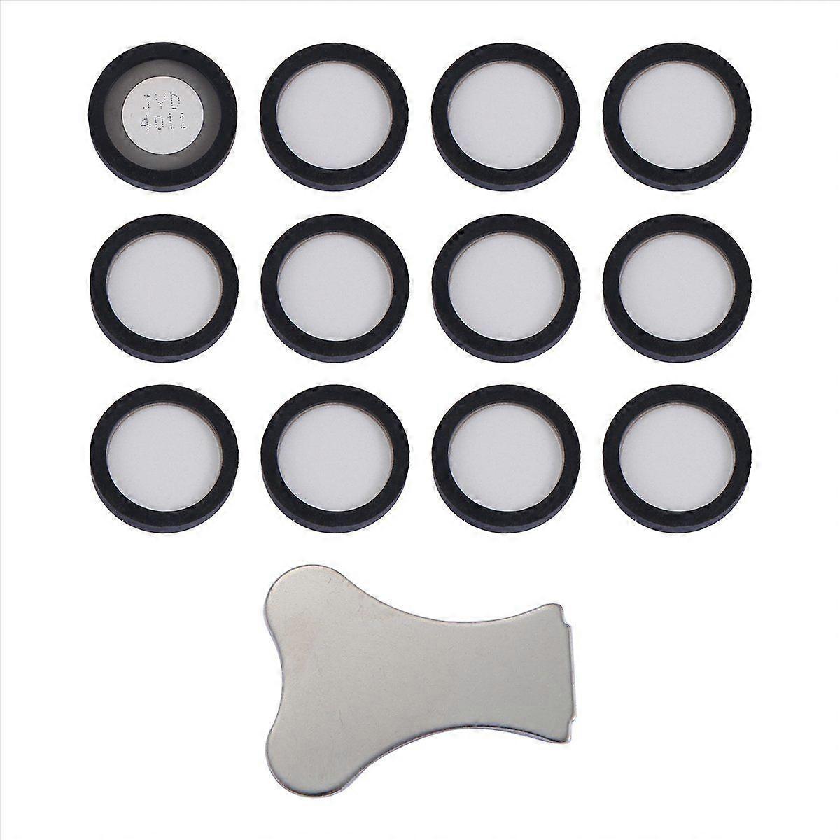 12Pack Ultrasonic Mist Ceramics Discs for Humidifier with Cap Tool