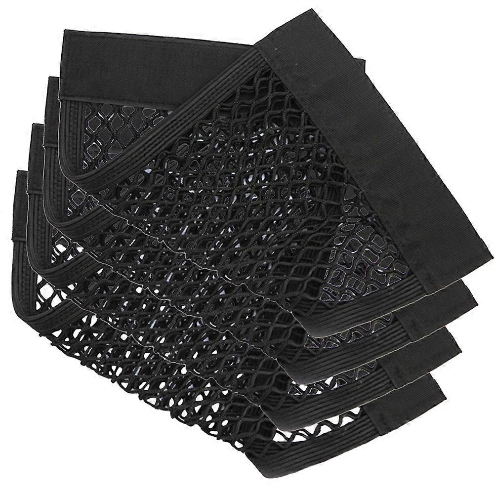 Car Trunk Cargo Nets Automotive Rear Storage Nets for 4Pcs Black