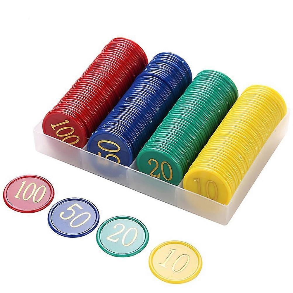 Chip Double Sided Number Markers for Game 160Pcs Plastic Chips