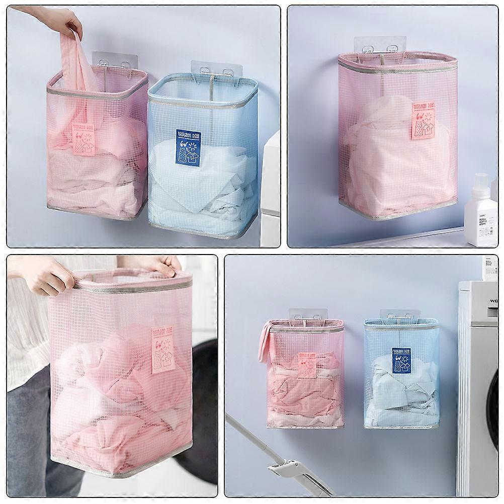 Laundry Basket Nylon Foldable for Storage 1Pcs Wall Mounted Clothes Basket