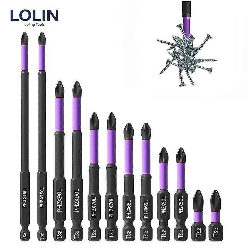 Electric Screwdriver Bit, Cross Head, Strong Magnetic, Hex Socket