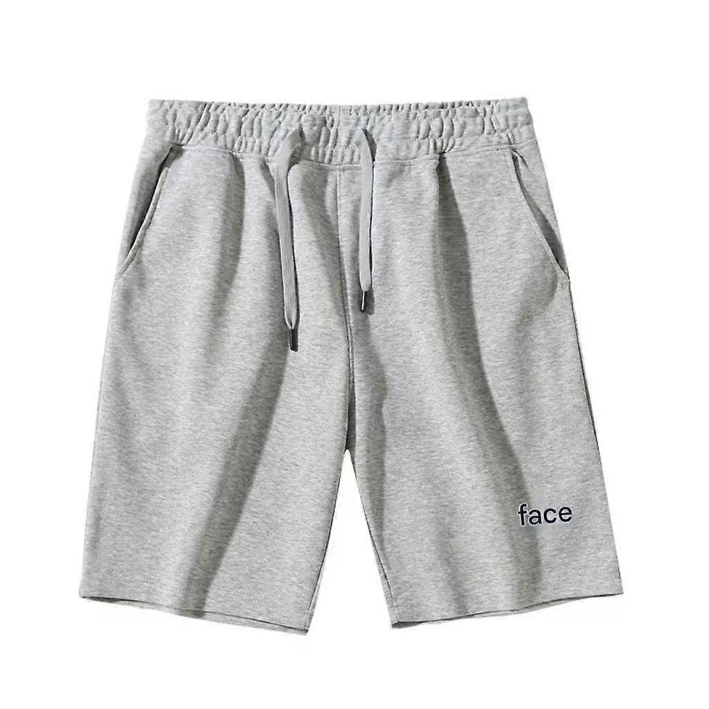 ALO, Men's Shorts, Casual Embroidered Summer Five - pocket Solid Color