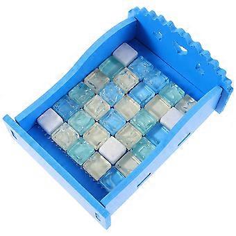 1Pc Hamster Summer Cooling Bed Crystal Hamster Nest Pet Sleeping Mat Sky-blue