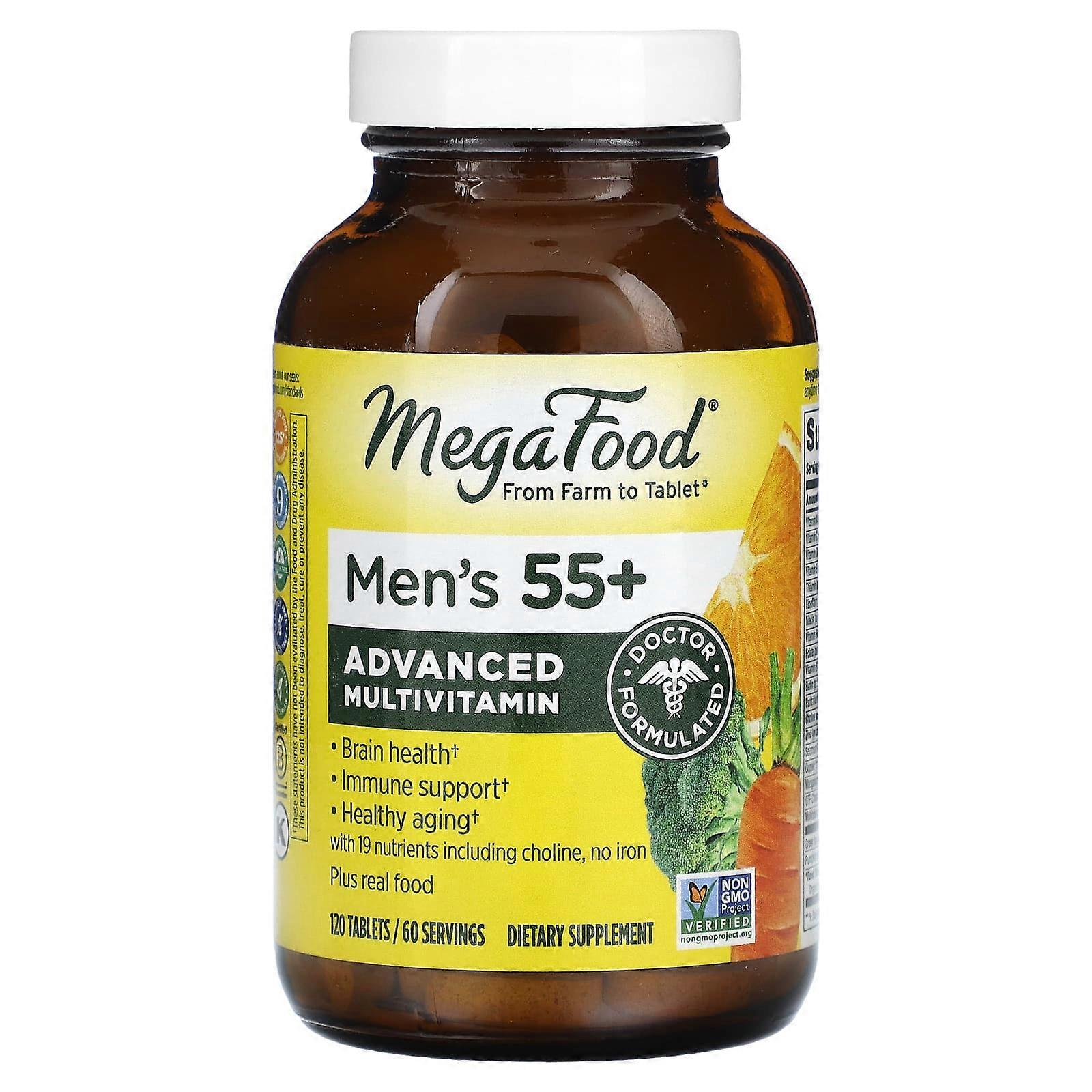 MegaFood, Multi pentru barbati 55+, 120 comprimate