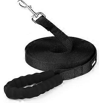 Dog Training Leash with Padded Nylon Handle Pet Leash (6M, Black)