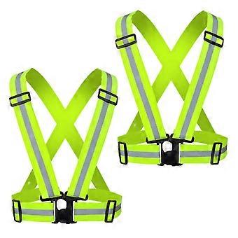 Reflektierende Laufwesten im 2er-Pack – Ideal für Nachtläufe