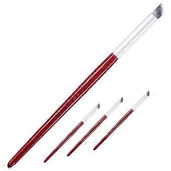Professional Nail Drawing Brush Nail Art Tool for Painting 4Pcs Red Fiber