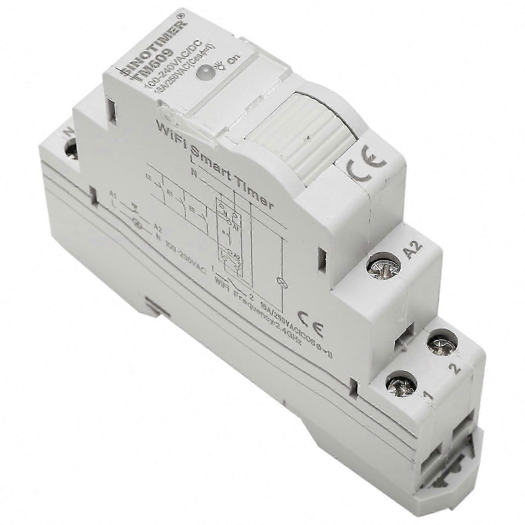 Smart WiFi Timer Switch with Remote Control via App, Wireless Countdown Function for Home Staircase Lighting, Compatible with 220V and 110V Systems