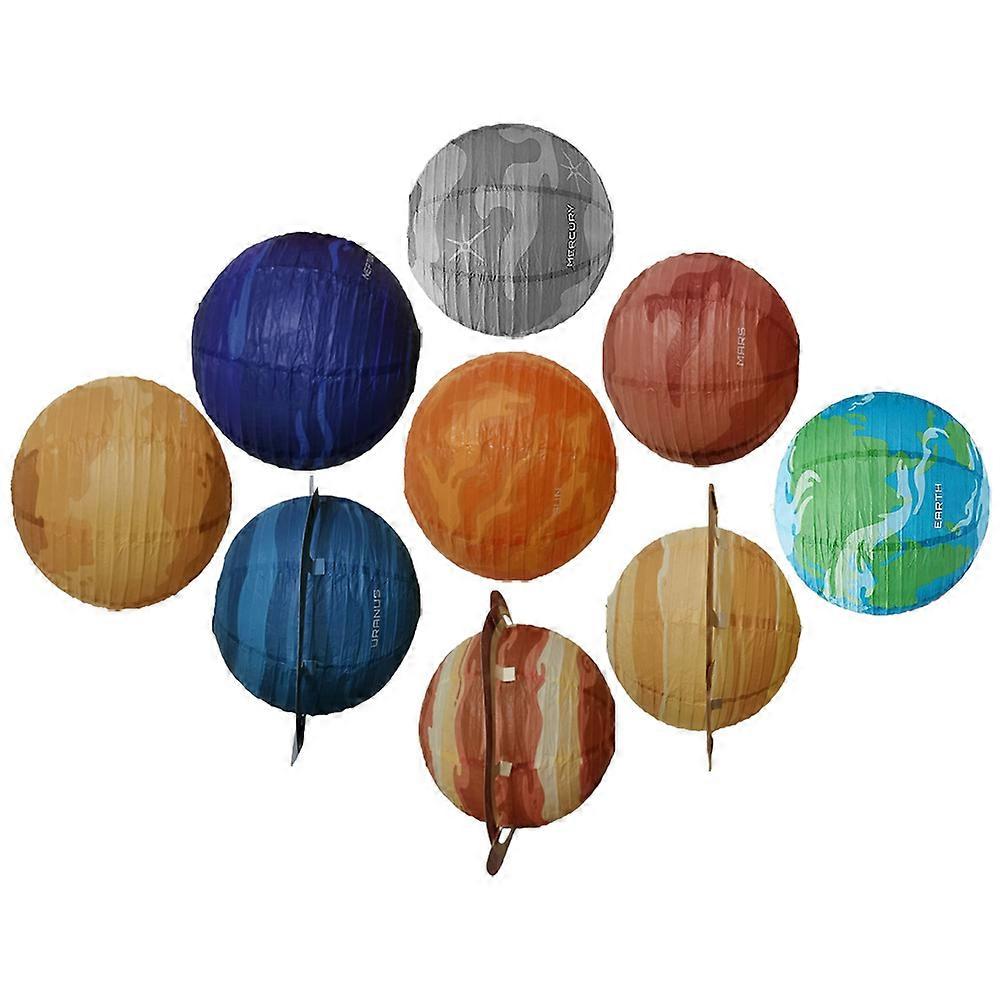 Assorted Paper Lanterns for Decoration 9Pcs Hanging Lanterns