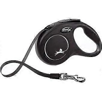 New Classic Tape Black Small 5M Retractable Dog Leash/Lead for Dogs up To