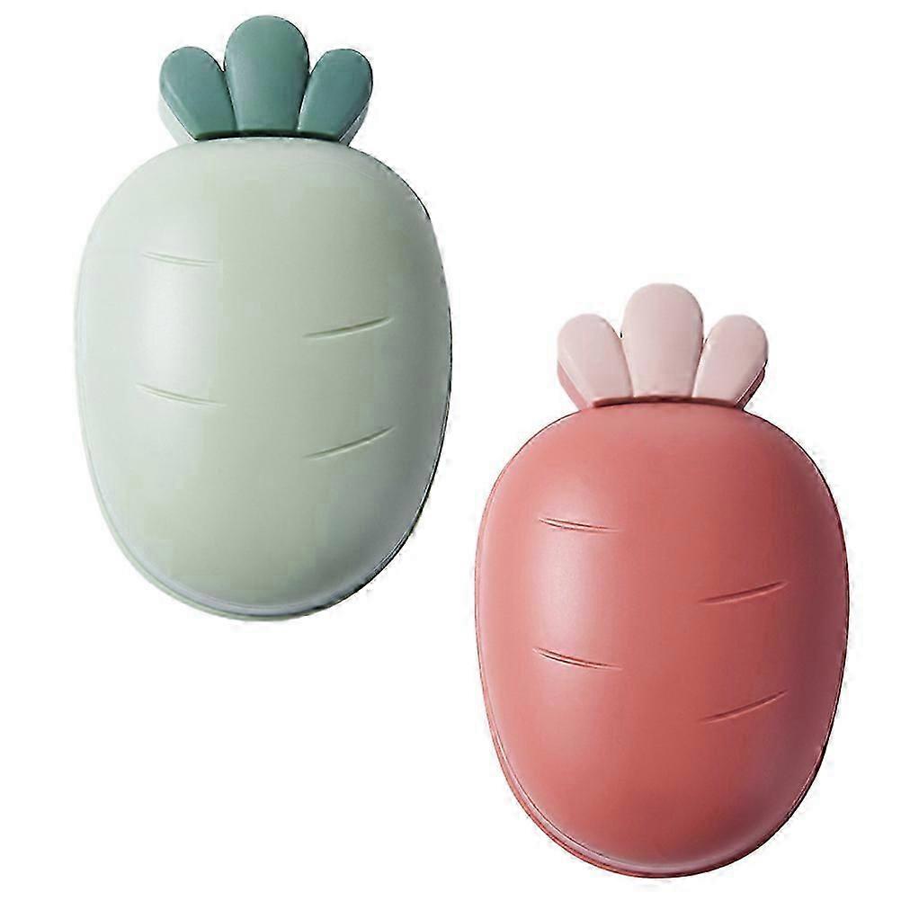 Soap Holder Practical Soap Storage Boxes for 2Pcs Draining Use