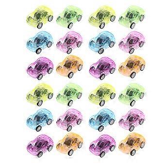 36PCS Kids Pull-Back Car Toy Mini Car Model Candy Color Car Toy Children Early Learning Toy (Random Color)