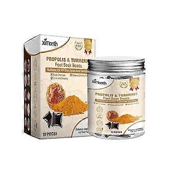 Ximonth Propolis Turmeric Foot Soak Beads  Propolis And Turmeric Root Extract To Soothe, Moisturize, And Clean Feet-MED