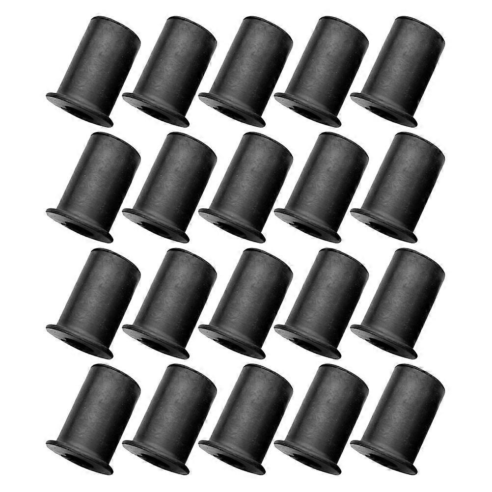 M4 Copper Motorcycle Nuts for Windscreen Mount 20Pcs Durable Plastic Well Nuts