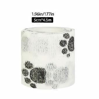 Heal in Style: Elastic Paw Print Dog Bandage - Easy-Apply, Comfortable & Protective Wrap for Your Pup
