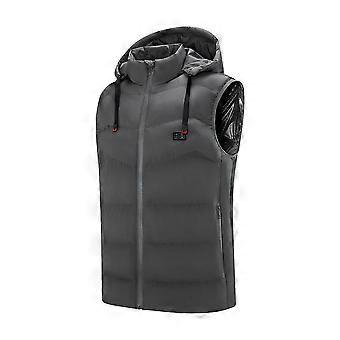 Chaleco calefactado Hombres USB Infrarrojo 9 Áreas de calefacción Chaqueta chaleco Hombre Chaleco eléctrico de invierno chaleco térmico chaleco para deportes senderismo