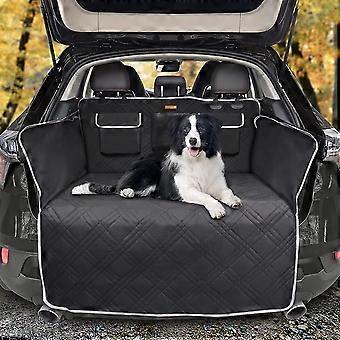 Protector del forro del maletero del coche, impermeable y a prueba de rasgaduras, cubierta de asiento de perro lavable antideslizante con protector lateral universal para el coche