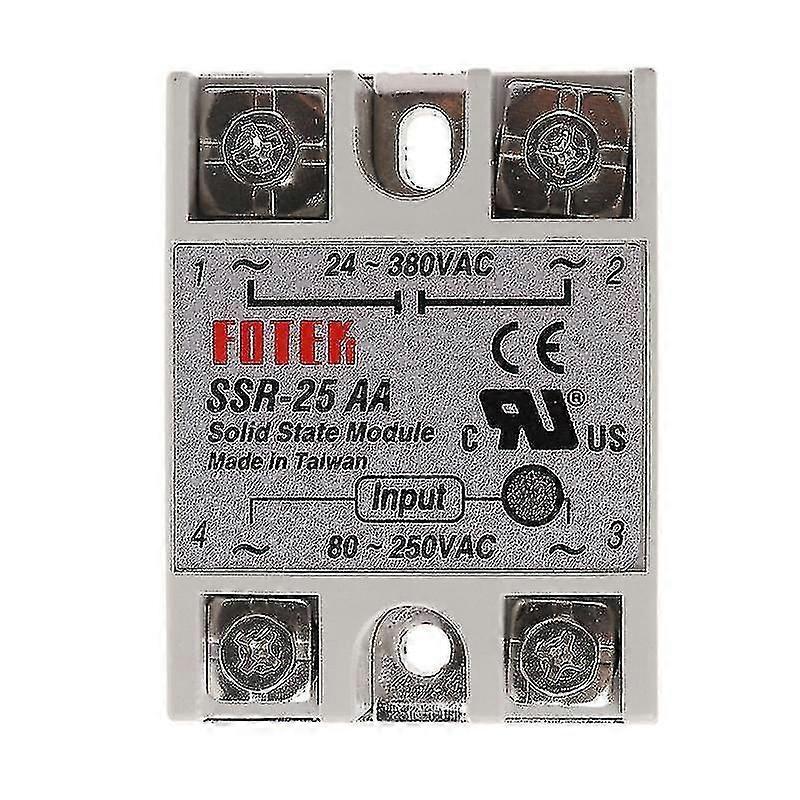 Solid State Relay Module Ssr-25 Aa 25a 250v 80-250v Ac Input