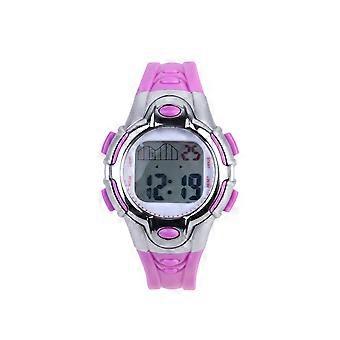 Children Digital Watches Luminous Alarm Waterproof Multifunctional LED Student Electronic Watch (Violet)