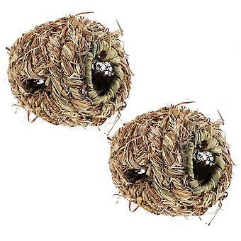 Hamster Plaything Straw Woven Toy Balls for Playing Use 6Pcs