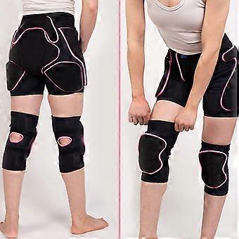 3D-bescherming gewatteerde shorts knieset | Heup, billen, staartbeen, impactshorts voor skiën