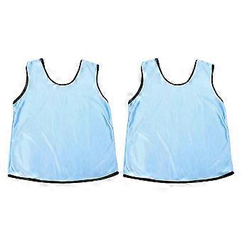 2pcs Kids Basketball Soccer Training Pinnies - Breathable Sports Vests Portable Soccer Vests Training Sports Jerseys compatible with Adult