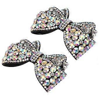 1 Pair of Shoes Ornaments Bowknot Shaped Adornment Bag Pendants Headdress