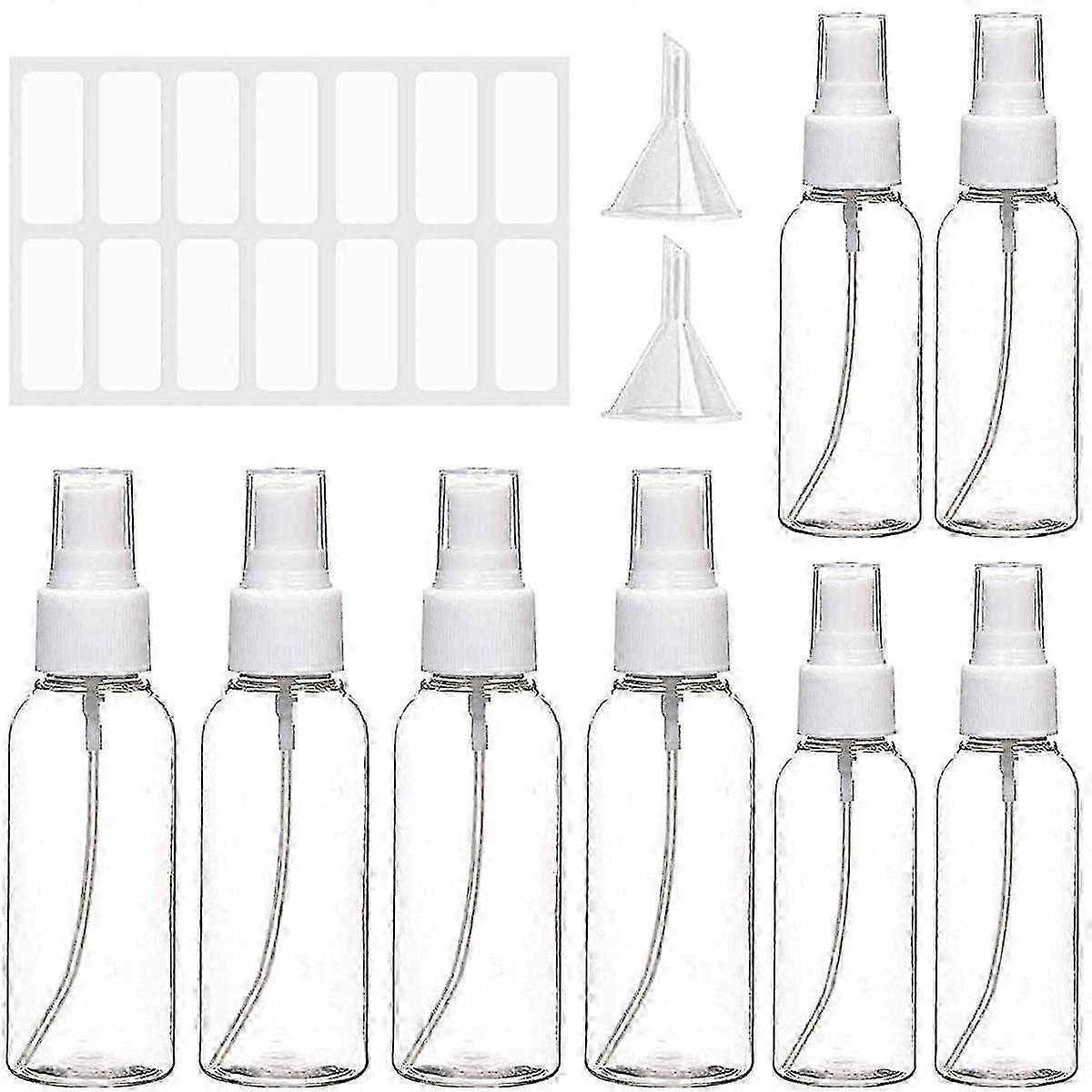 8 X Spray Bottle 100ml Transparent Atomizer Empty Mist Spray Bottle