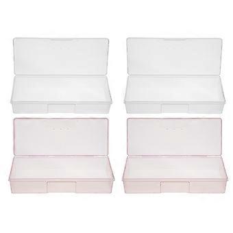 Manicure Tool Boxes Nail Tool Storage Cases for Storage Use 4Pcs