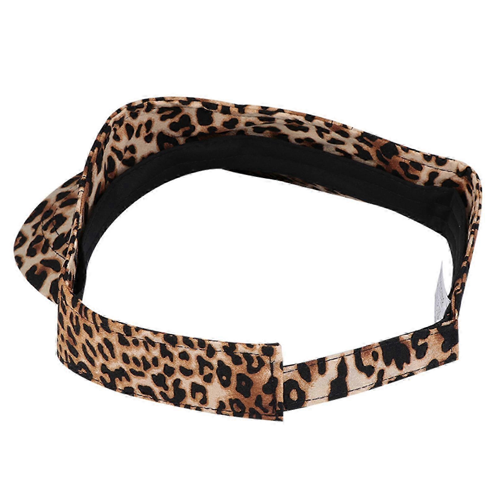 Sun-Shade Leopard Pattern Cap compatible with Protection 3 Pieces Adjustable Fashion