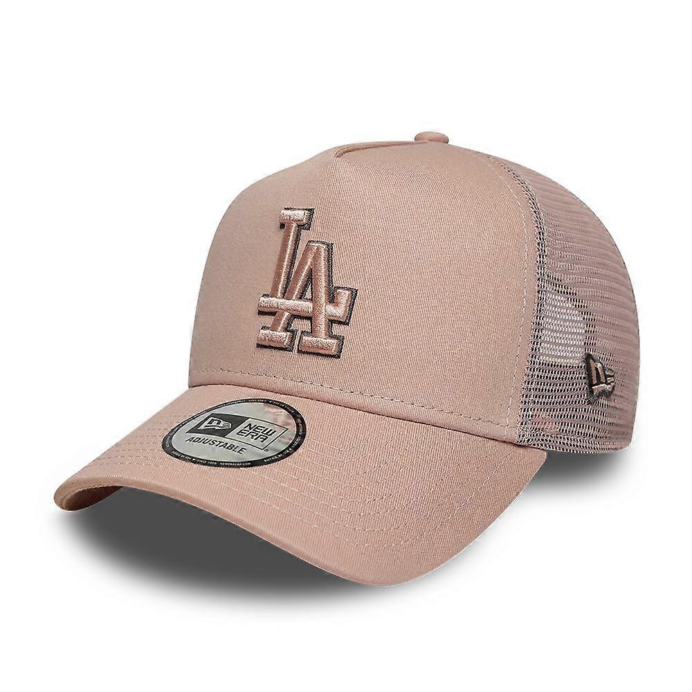 LA Dodgers MLB Outline Pastel Pink 9FORTY E-Frame Trucker Adjustable Cap