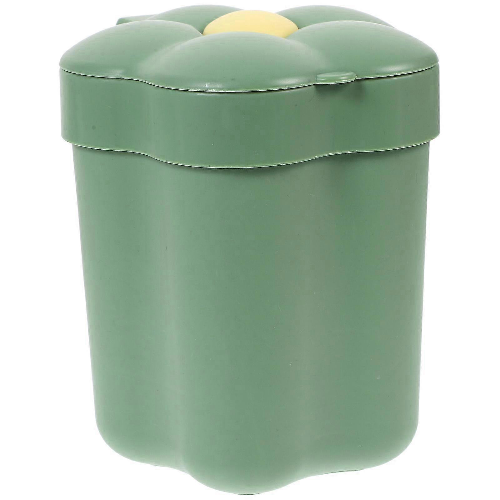 Flower Shaped Creative Decorative Wastebucket, Multi-scene Bedside Home Use Practical Garbage Trash Bin