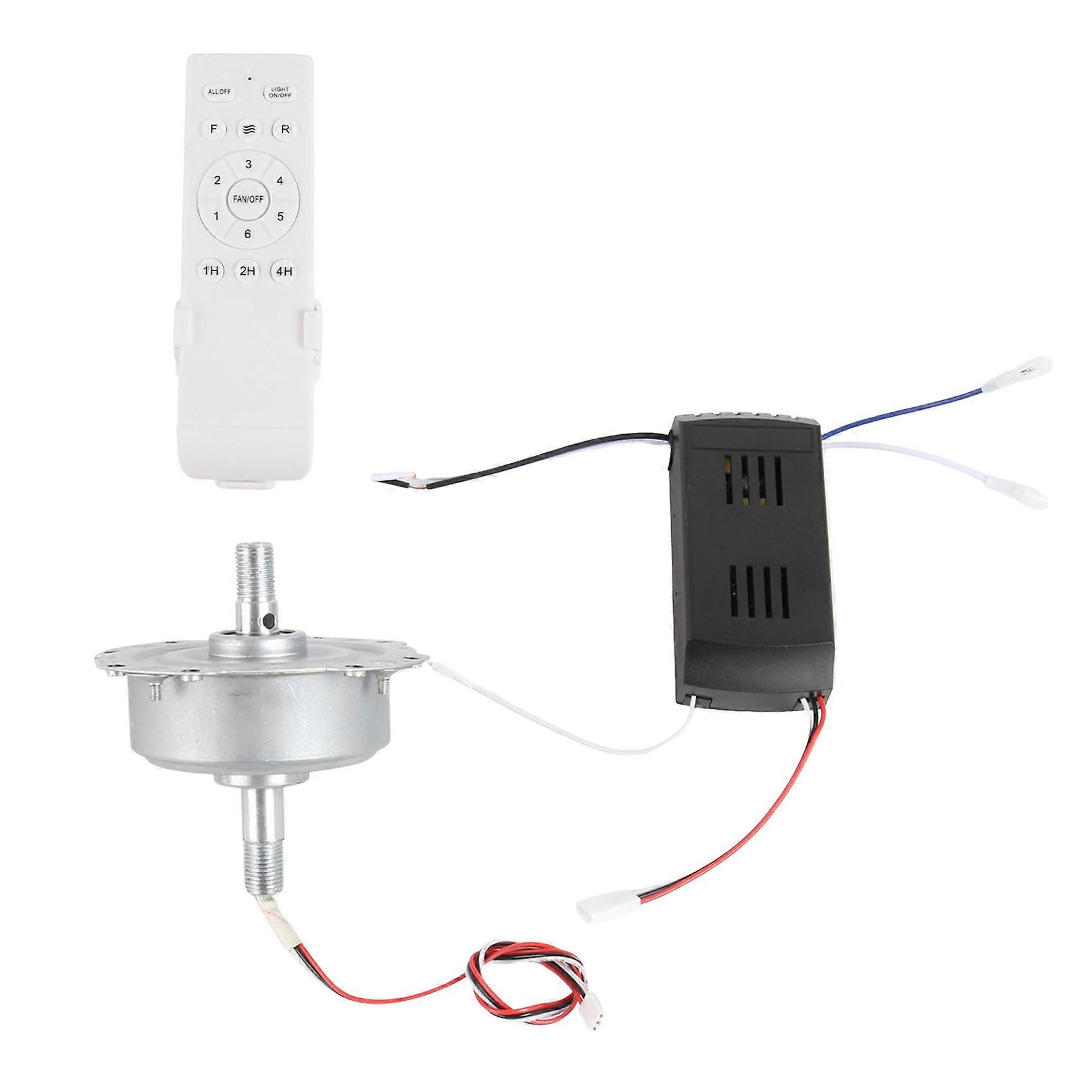 Universal Ceiling Fan Remote Control Kit DC24V 30W with 7508 Motor 6-Speed Timing Function Replacement Remote