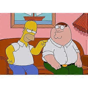 The Simpsons Family Guy Jigsaw Puzzle FBL-344