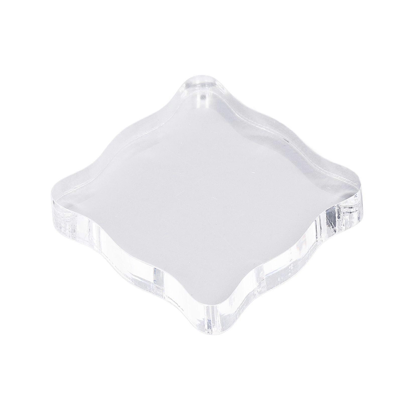 Essential Crafting Tools, Clear Stamping Blocks with Grid Lines Design for Precise Alignment in Color Stamping Process
