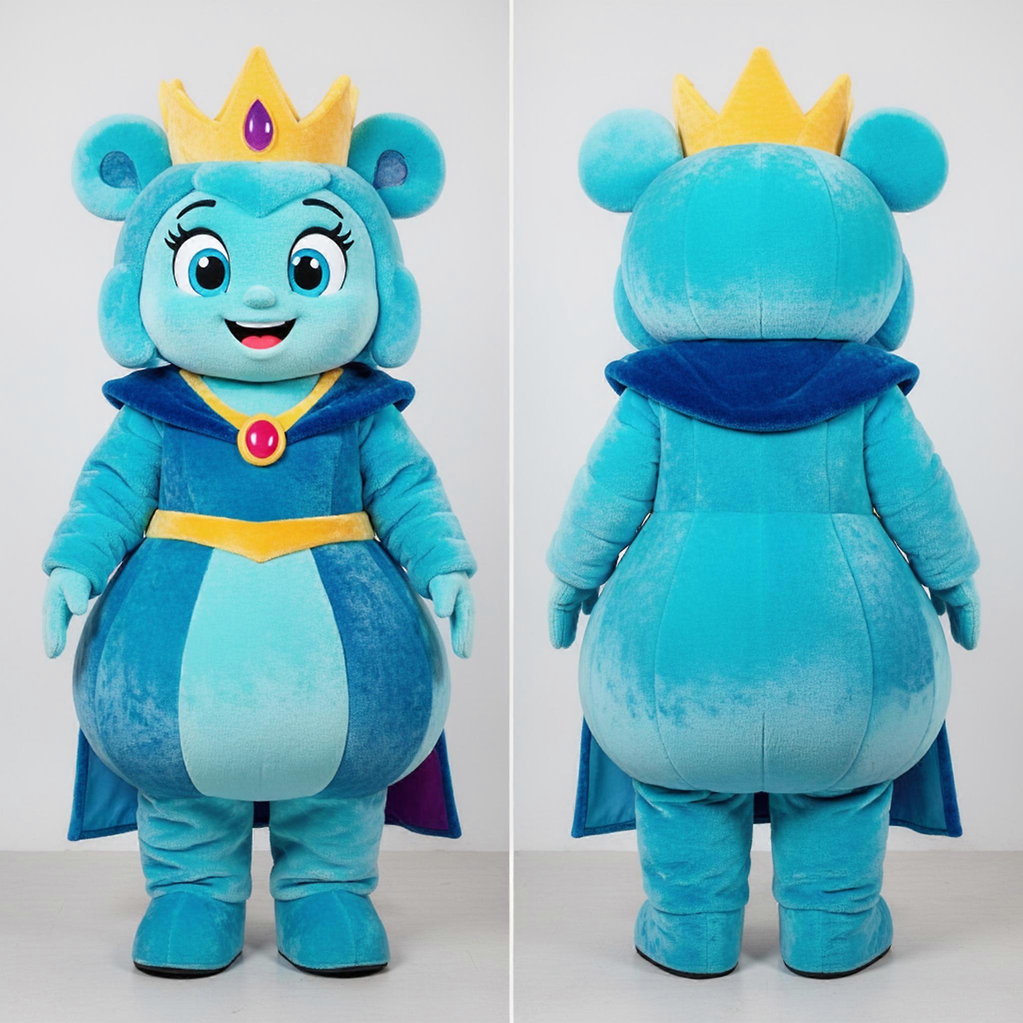 MASTICOT Cyan Regal Queen Mascot