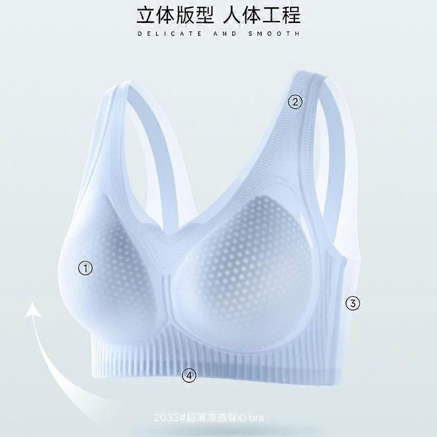Seamless Ultra Thin Soft Support Wireless Comfortable Push Up Tank Bra