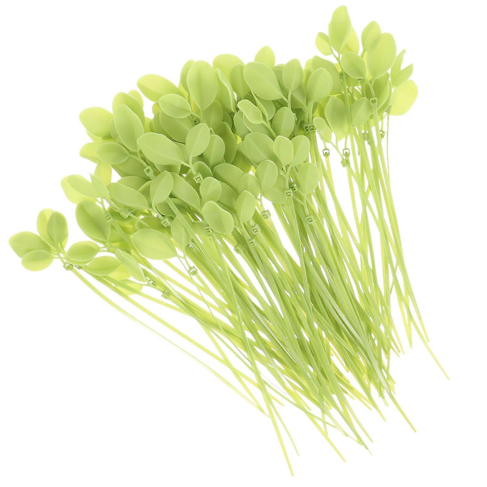 Leaf-Shaped Nylon Cable Ties compatible with Gardening with 100Pcs Ties