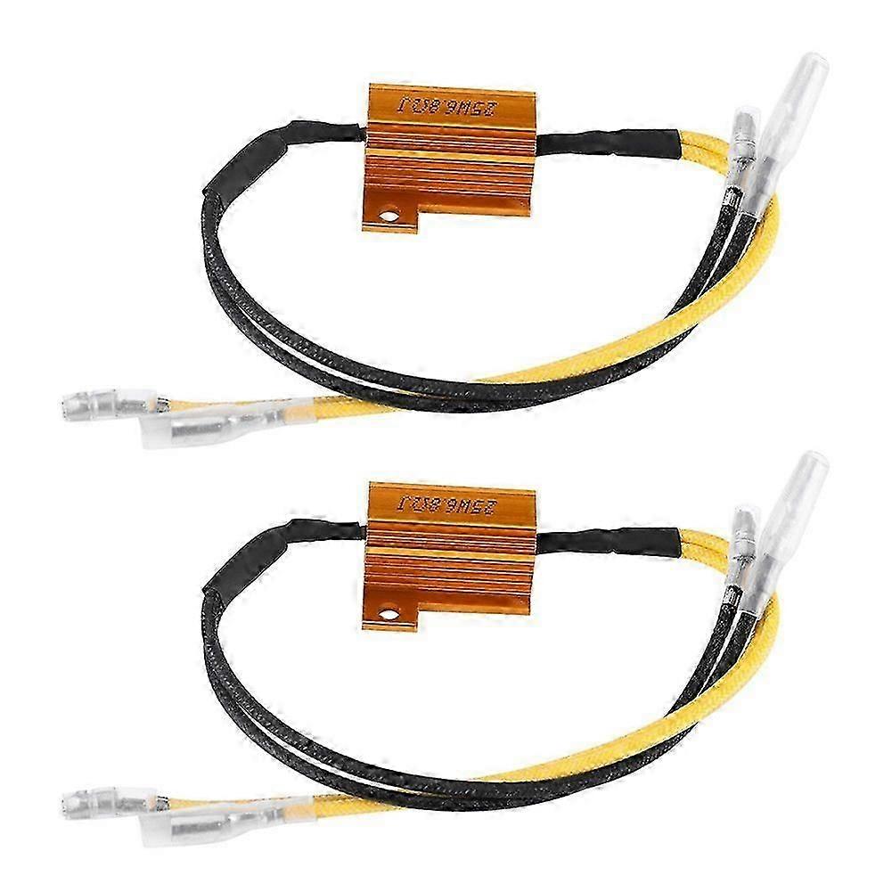 25W 6.8J Load Resistor Controller for Motorcycle LED Turn Signal Indicator Lights, Fixes Error Flash Problem
