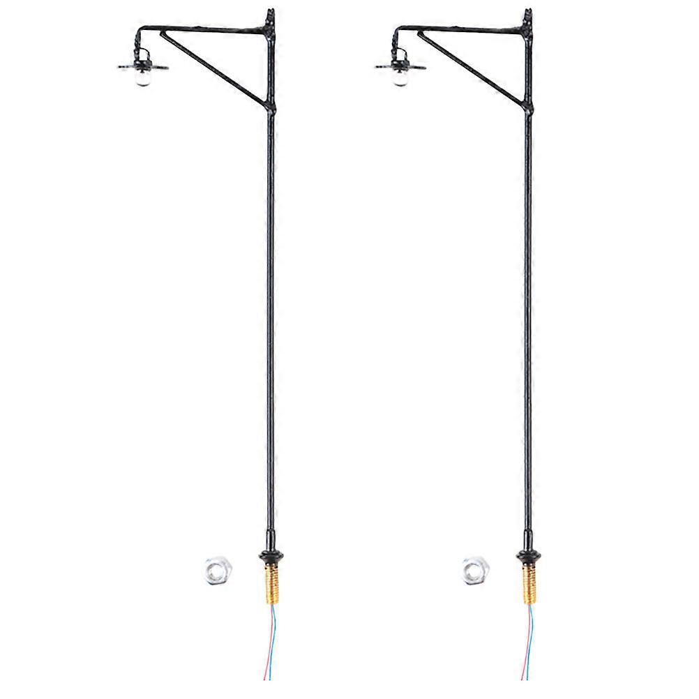 Micro Landscape Lamp Miniature Street Lamp Model for Decoration 2Pcs