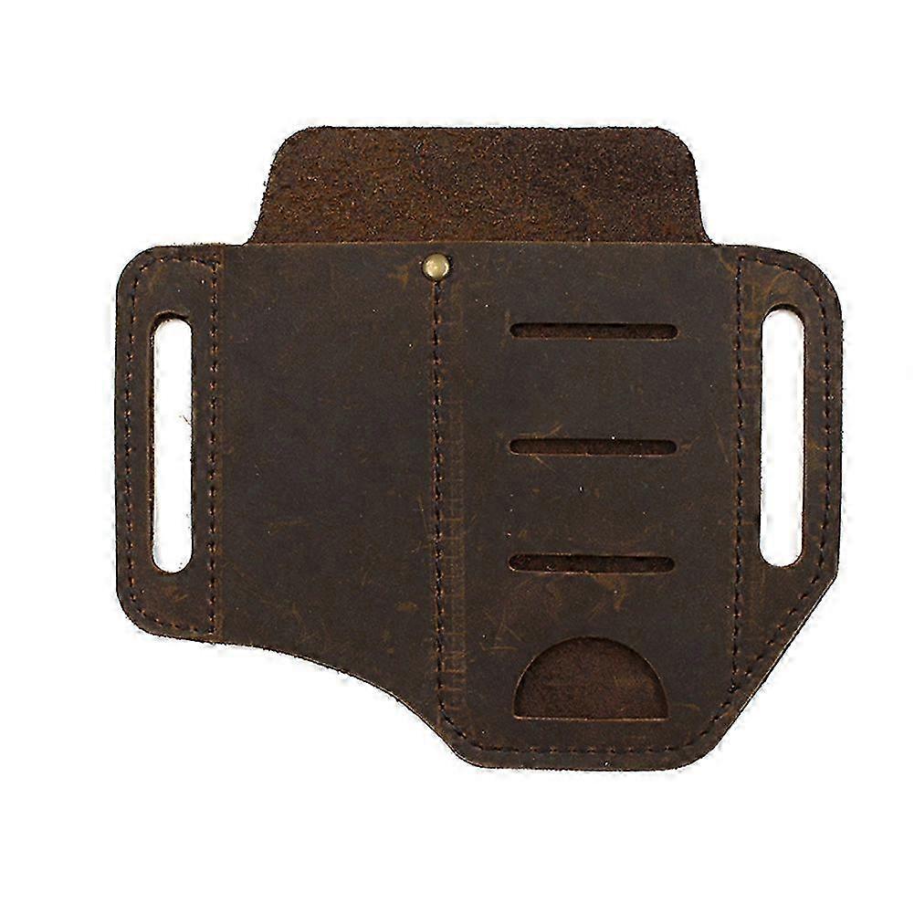 Dual-Pocket PU Leather Tool Pouch