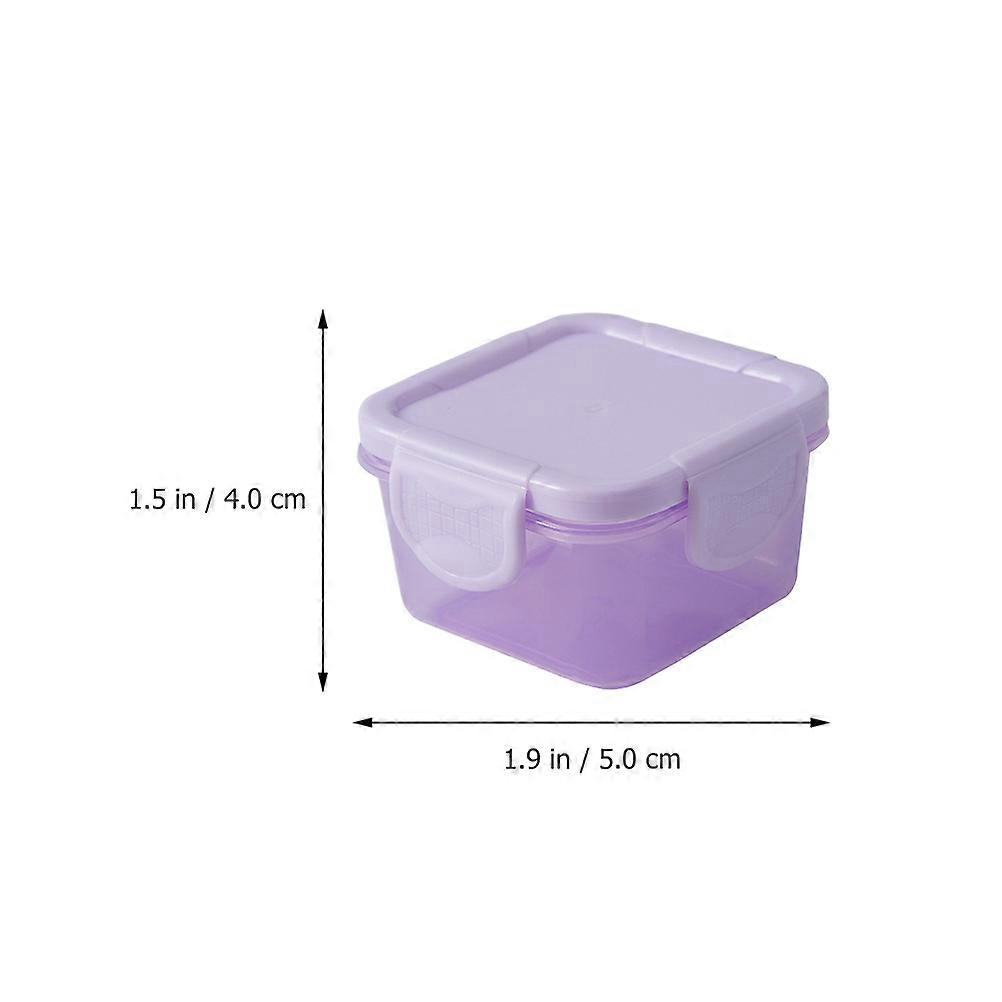 -Keeping Box for Storage 4Pcs Purple Vegetable Containers PP
