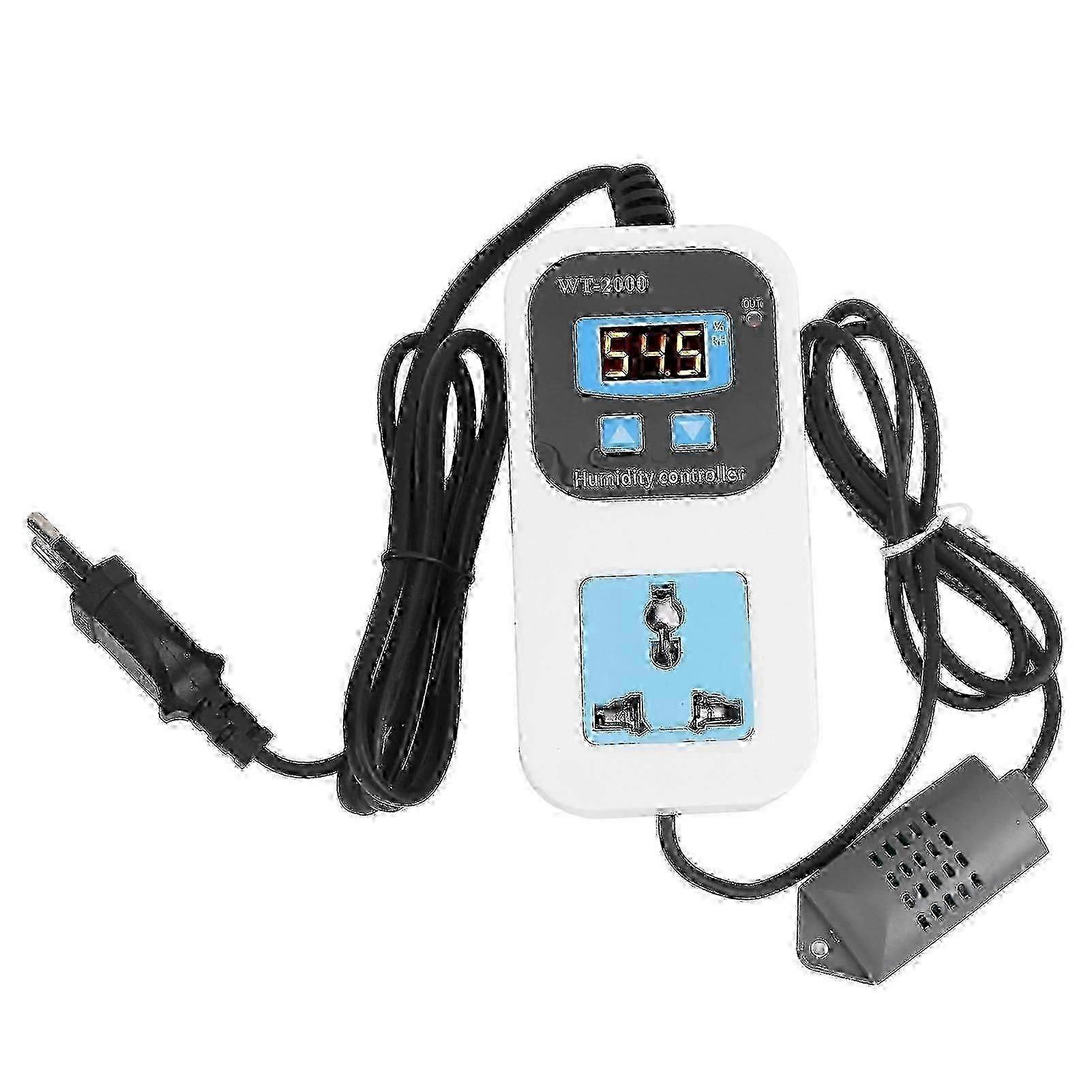 Ylttar02 XYCY-Digital Humidity Controller Humidify Dehumidification Switch Socket 0%~99%RH WT2000