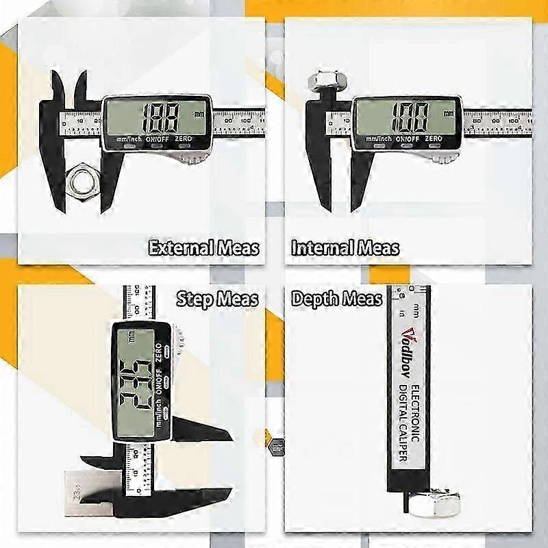 150mM Digital Caliper, Electronic Cursor Caliper Precision Digital Tool Micrometer Large LCD Display
