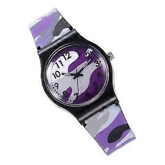 Durable Camouflage Design Watch For Children 24X3.6CM Waterproof Time Keeping 2Pcs