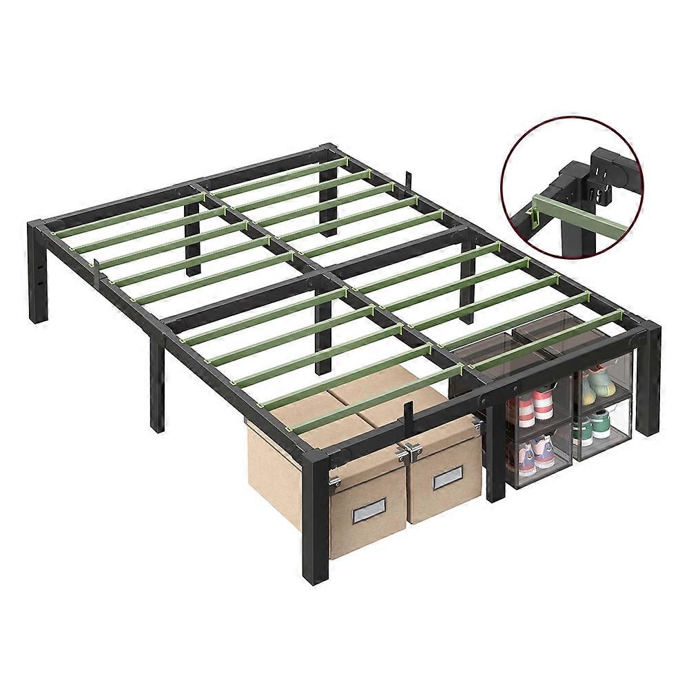 Heavy-Duty Platform Bed Frame Full Size, Quick Assembly