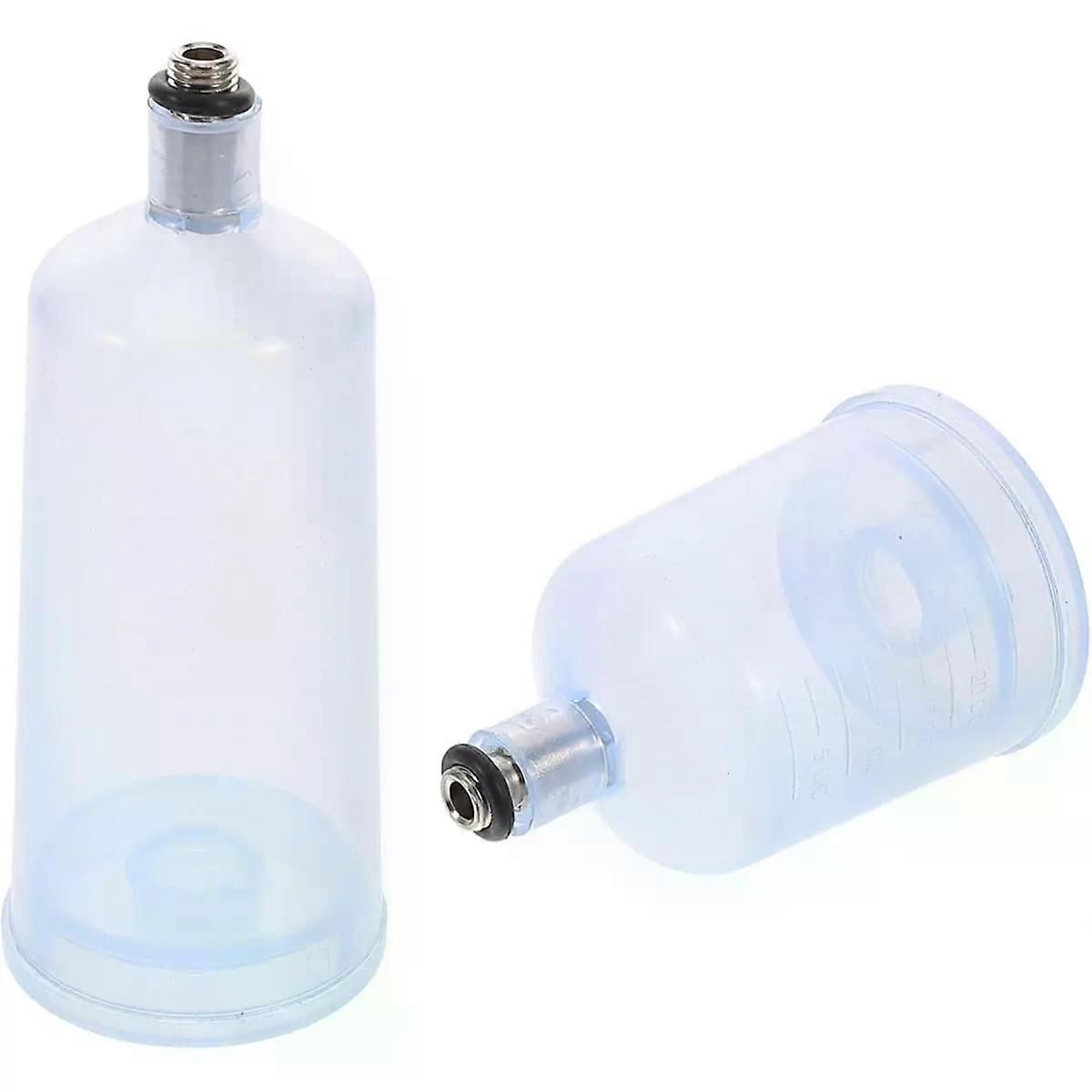 2 Pcs Refillable Airbrush Paint Container Detachable Cup