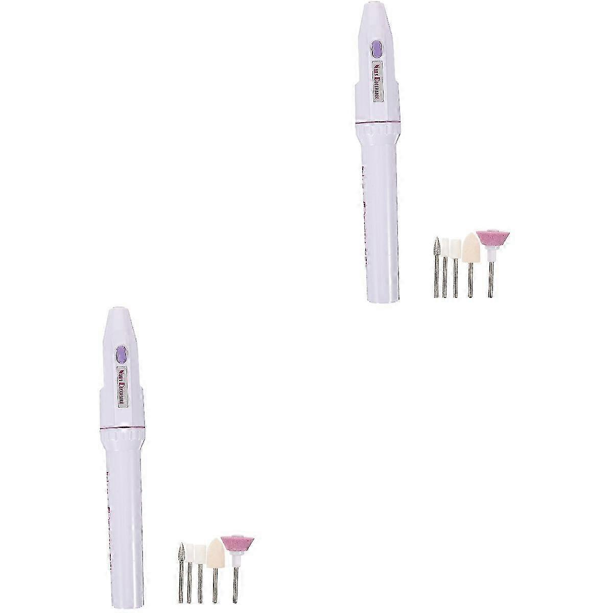 Portable Manicure Nail Drill Electric Grinding Machine for 2Sets