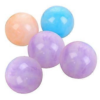 5 Pack Plastic Air Filled Bouncy Pit Balls for Toddlers and Kids Play