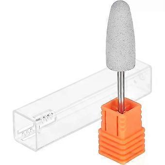 Conjunto de 3 brocas de silicone para lixar unhas, polidoras e lixadeiras elétricas para manicure, ideais para limpeza precisa de cutículas e gel.